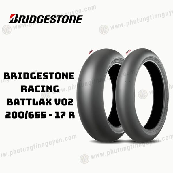  Vỏ xe BRIDGESTONE  RACING BATTLAX V02 200/655 - 17 R Japan 