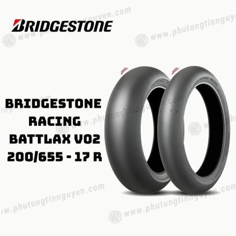  Vỏ xe BRIDGESTONE  RACING BATTLAX V02 200/655 - 17 R Japan 