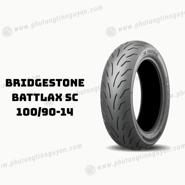  Vỏ xe BRIDGESTONE Battlax SC 100/90 -14 R Thai Lan 
