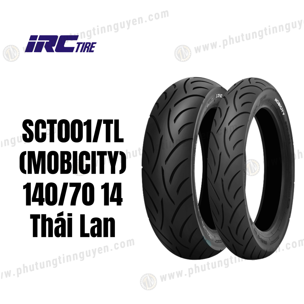Vỏ xe INOUE (IRC) SCT001/TL (MOBICITY) 140/70 14 Thái Lan
