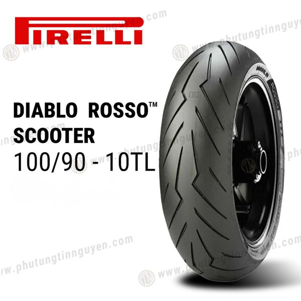  Vỏ xe Pirelli ROSSO SCOOTER 100/90 - 10 56J TL  Không ruột 