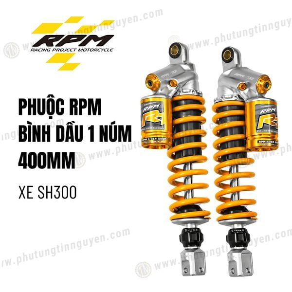  Cặp Phuộc RPM có bình dầu RT xe SH300, 350 lò xo vàng 1 núm chính hãng có bảo hành 