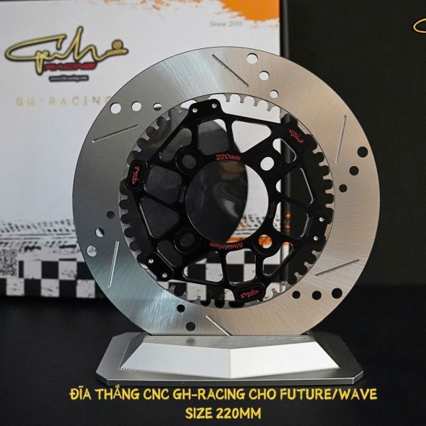 ĐĨA THẮNG RACE CNC GH-RACING FUTURE / WAVE SIZE 220MM (PHẢI)