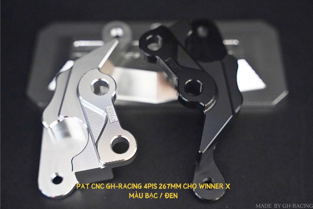 PAT NHÔM CNC HEO 4 PIS WINNER/WINER X SIZE 267MM GH-RACING