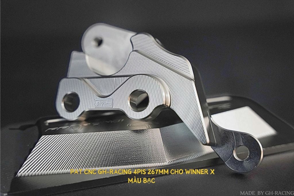PAT NHÔM CNC HEO 4 PIS WINNER/WINER X SIZE 267MM GH-RACING