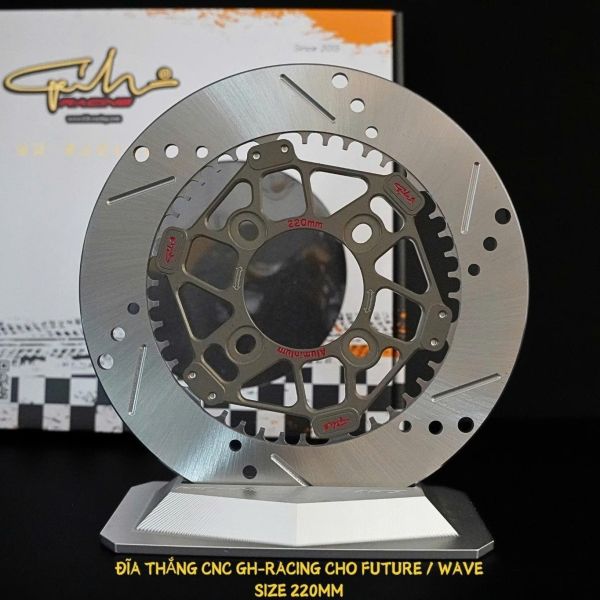 ĐĨA THẮNG RACE CNC GH-RACING FUTURE / WAVE SIZE 220MM (PHẢI)