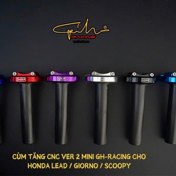 CÙM TĂNG TỐC CNC VER 2 MINI GH-RACING (HONDA)