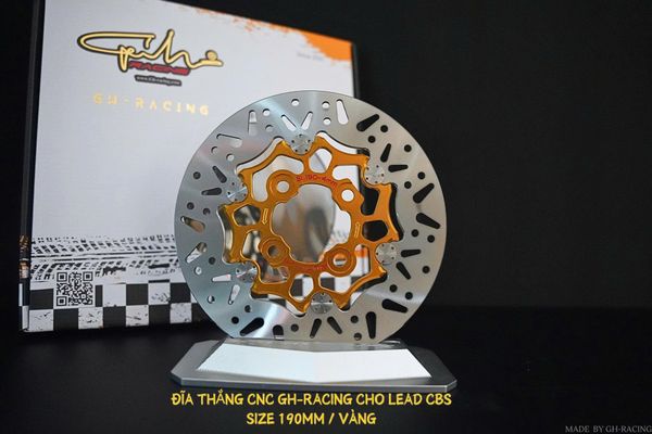  ĐĨA THẮNG GH-RACING SIZE 190MM HONDA LEAD 4VAL 125 CBS 
