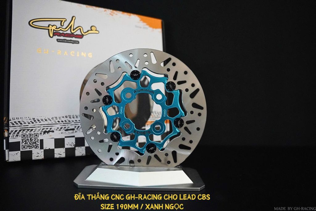 ĐĨA THẮNG GH-RACING SIZE 190MM HONDA LEAD 4VAL 125 CBS