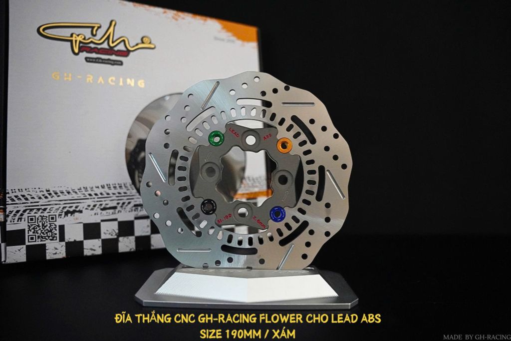 ĐĨA THẮNG BÔNG CNC GH-RACING CHO LEAD ABS SIZE 190MM
