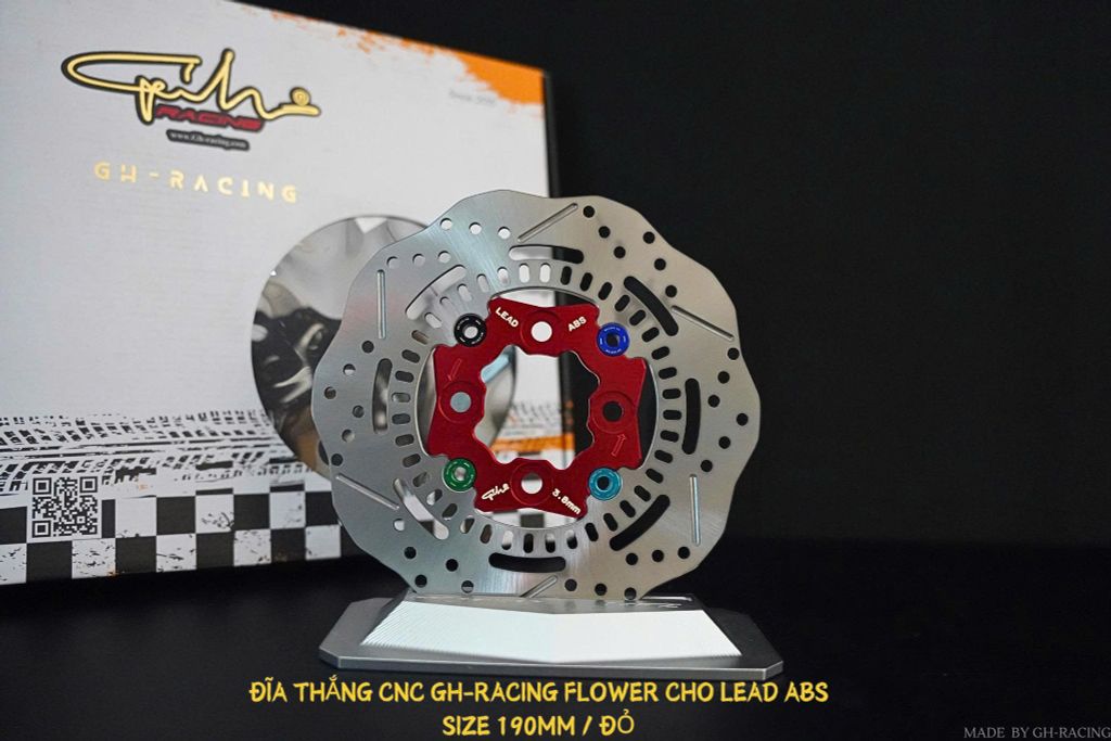 ĐĨA THẮNG BÔNG CNC GH-RACING CHO LEAD ABS SIZE 190MM