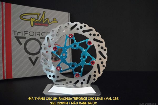  ĐĨA THẮNG CNC GH-RACING X TRIFORCE DÀNH CHO LEAD SIZE 220MM 