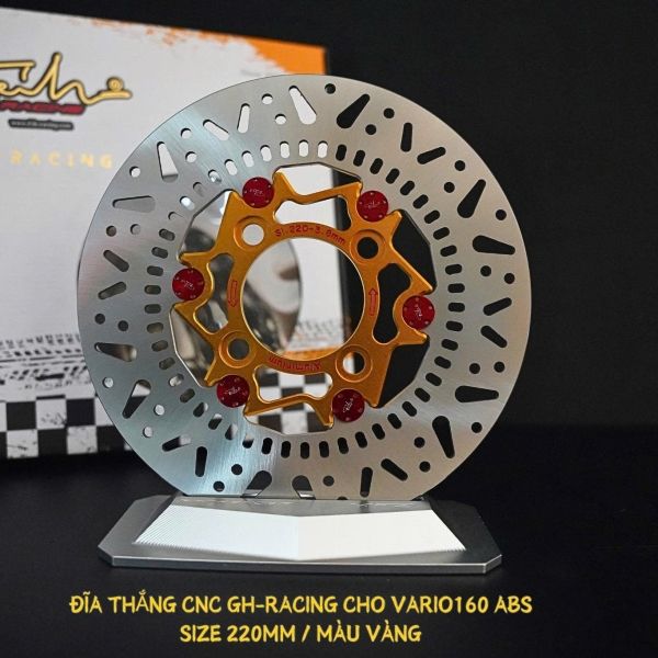 ĐĨA THẮNG GH-RACING SIZE 220MM DÒNG XE HONDA VARIO 160 ABS
