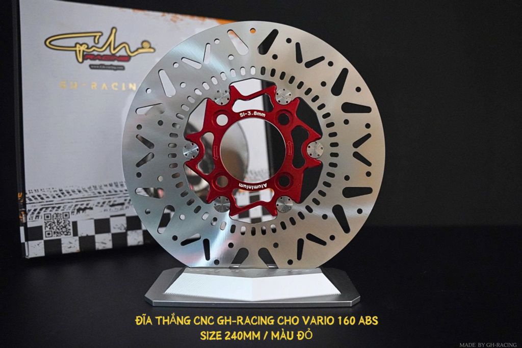 ĐĨA THẮNG GH-RACING SIZE 240MM HONDA VARIO 160 ABS