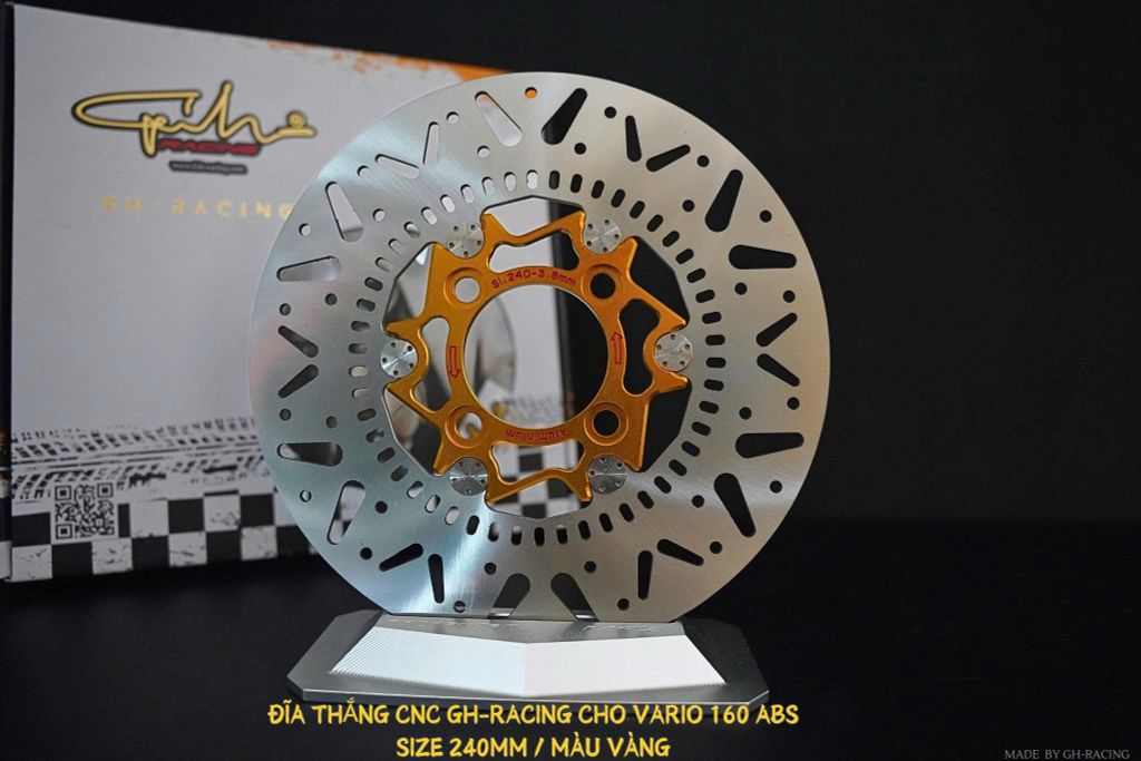 ĐĨA THẮNG GH-RACING SIZE 240MM HONDA VARIO 160 ABS