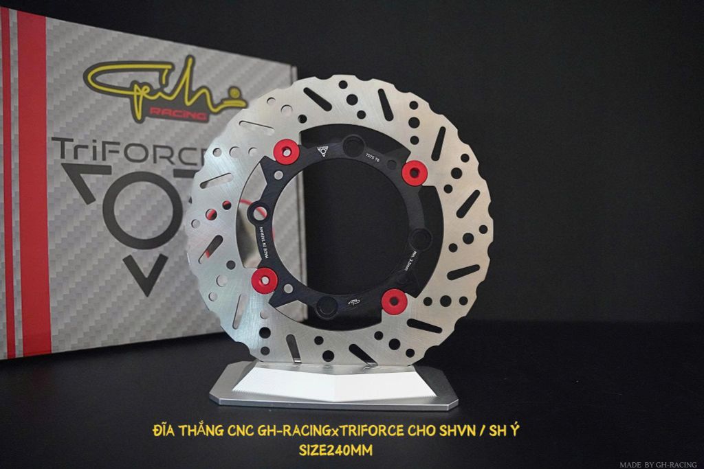 ĐĨA THẮNG GH-RACING / TRIFORCE SIZE 240MM SHVN / SH Ý