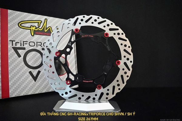  ĐĨA THẮNG GH-RACING / TRIFORCE SIZE 267MM SHVN / SH Ý 
