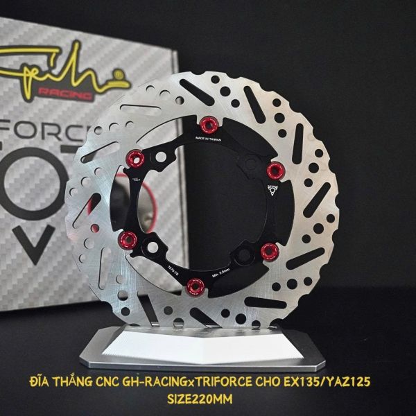 ĐĨA THẮNG GH-RACING / TRIFORCE SIZE 220MM DÒNG XE YAZ /EX 135
