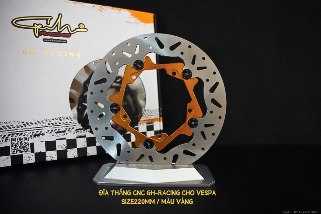 ĐĨA THẮNG GH-RACING SIZE 220MM DÒNG XE VESPA