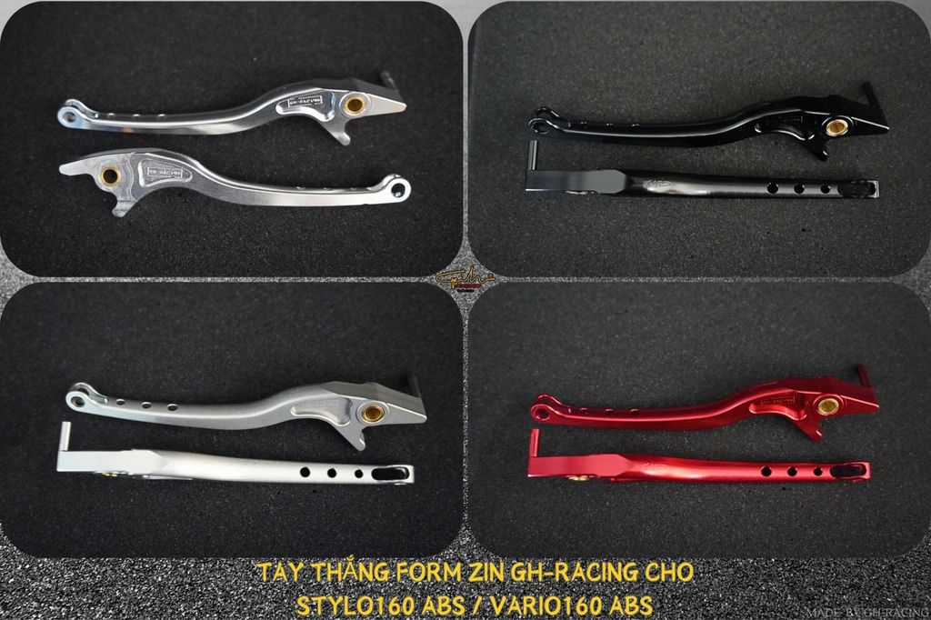 TAY THẮNG CNC GH-RACING FORM ZIN DÀNH CHO HONDA VARIO 160