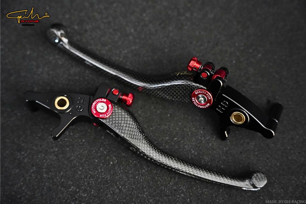 TAY THẮNG CARBON FIBER DÒNG XE SH 150I ITALIA GH-RACING