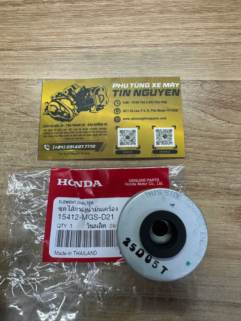 Lọc nhớt zin super cub 125 Honda chính hãng thailan (15412 -MGS-D21)