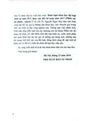 Bình Luận Khoa Học Bộ Luật Hình Sự Năm 2015  Được Sửa Đổi, Bổ Sung Năm 2017 (Phần Các Tội Phạm )- Quyển 2 (NXBTP) - GS.TS Nguyễn Ngọc Hòa