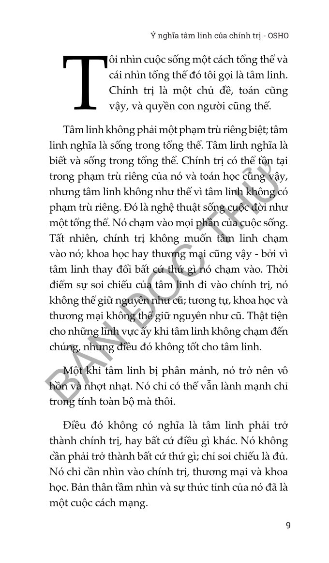 Combo 2 Quyển (Ý Nghĩa Tâm Linh Của Chính Trị + Kiến Giải Về Giáo Dục) - Osho, J.Krishnamurti