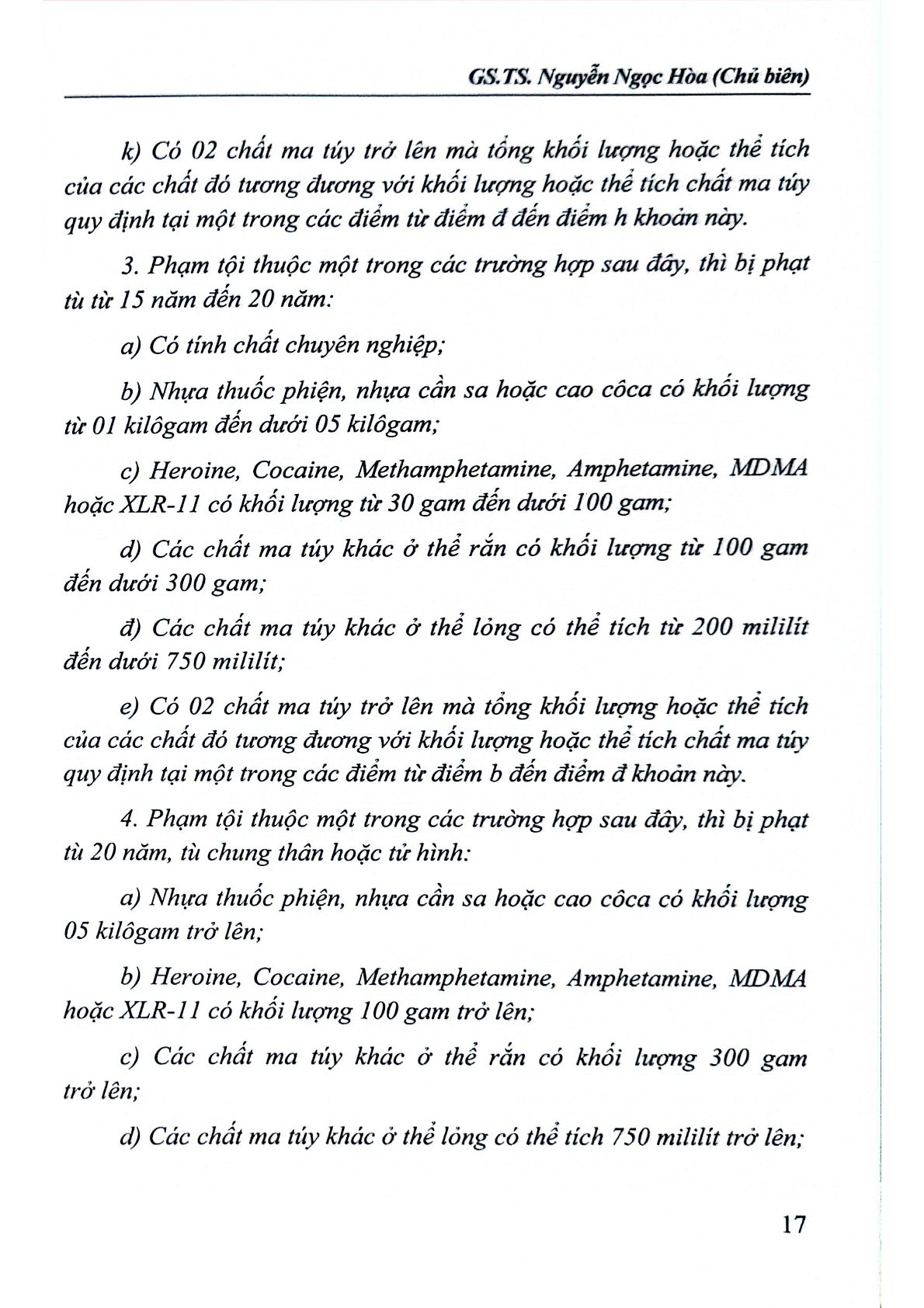 Bình Luận Khoa Học Bộ Luật Hình Sự Năm 2015  Được Sửa Đổi, Bổ Sung Năm 2017 (Phần Các Tội Phạm )- Quyển 2 (NXBTP) - GS.TS Nguyễn Ngọc Hòa