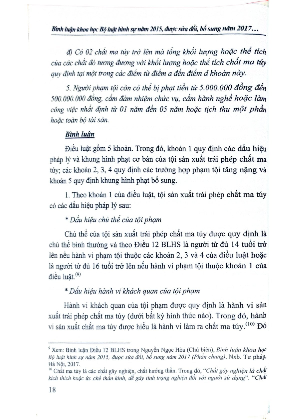 Bình Luận Khoa Học Bộ Luật Hình Sự Năm 2015  Được Sửa Đổi, Bổ Sung Năm 2017 (Phần Các Tội Phạm )- Quyển 2 (NXBTP) - GS.TS Nguyễn Ngọc Hòa