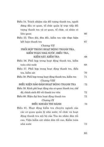  Luật Thanh Tra Năm 2025 - Quốc hội - NXB CTQG 