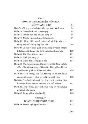  Luật Doanh Nghiệp Năm 2020 ( Sửa Đổi, Bổ Sung Năm 2022, 2025 ) - Quốc hội - NXB CTQG 