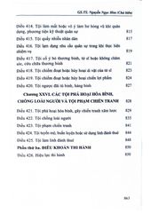 Bình Luận Khoa Học Bộ Luật Hình Sự Năm 2015  Được Sửa Đổi, Bổ Sung Năm 2017 (Phần Các Tội Phạm )- Quyển 2 (NXBTP) - GS.TS Nguyễn Ngọc Hòa