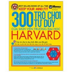 300 Trò Chơi Tư Duy Của Sinh Viên Trường Đại Học Harvard (Tái Bản 2025) - Mensa