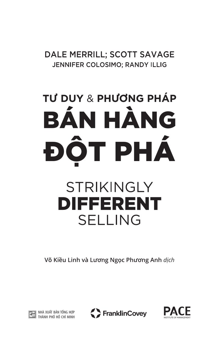 Tư Duy và Phương Pháp Bán Hàng Đột Phá - Strikingly Different Selling - Nhiều Tác Giả