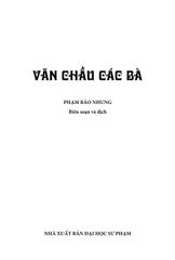 Văn Chầu Các Bà (Bìa Cứng) - Phạm Bảo Nhung