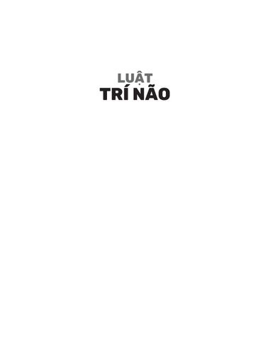  Luật Trí Não (Tái Bản 2025) - John Medina 