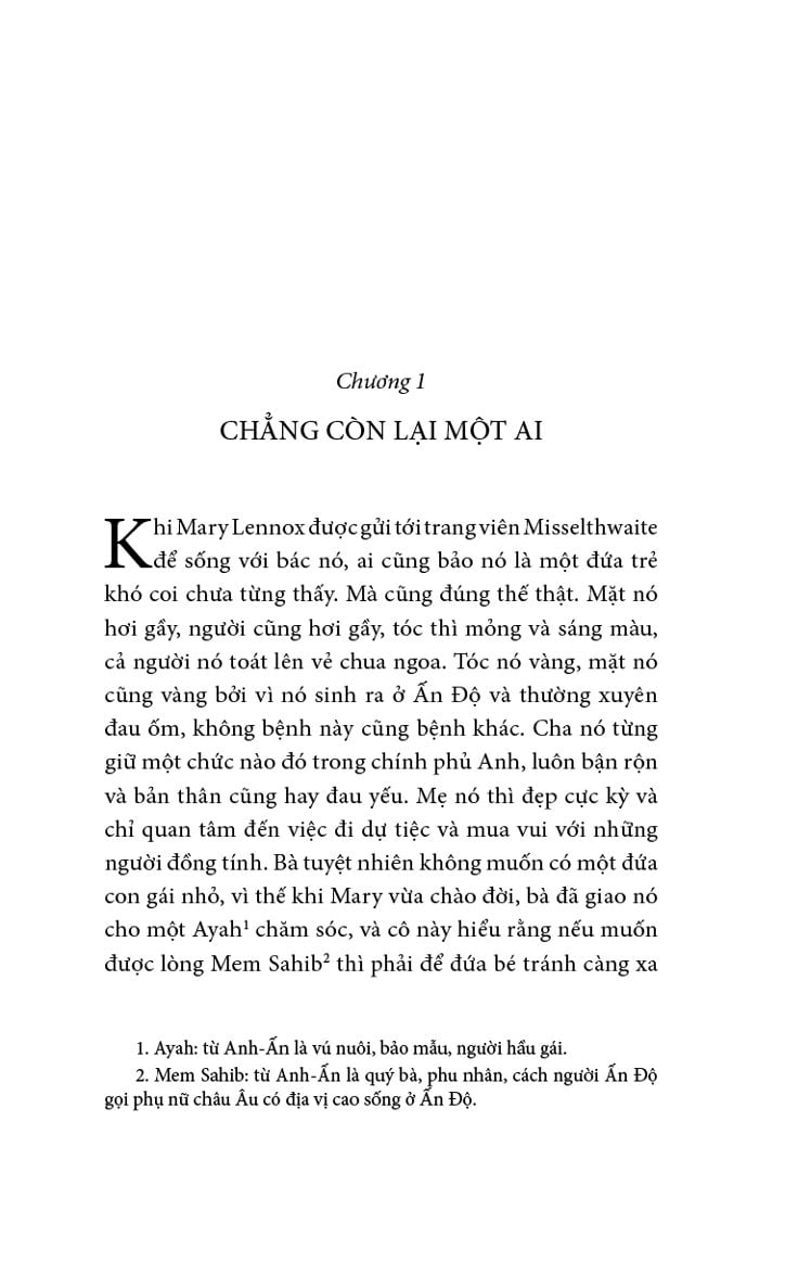 Khu Vườn Bí Mật (Bìa Vải) - Frances Hodgson Burnett
