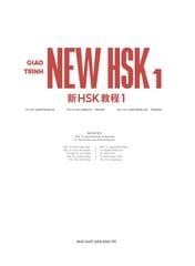 Giáo Trình New HSK 1  ( bộ HSK 3.0 ) - Tự Học Tiếng Trung Đúng Từ Đầu Với Giáo Trình New HSK - CLEC, CTI & FLTRP ( Dự Kiến Ngày 23/7 Có Sách)