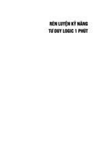 Rèn Luyện Kỹ Năng Tư Duy Logic 1 Phút - Katsumi Nishimura