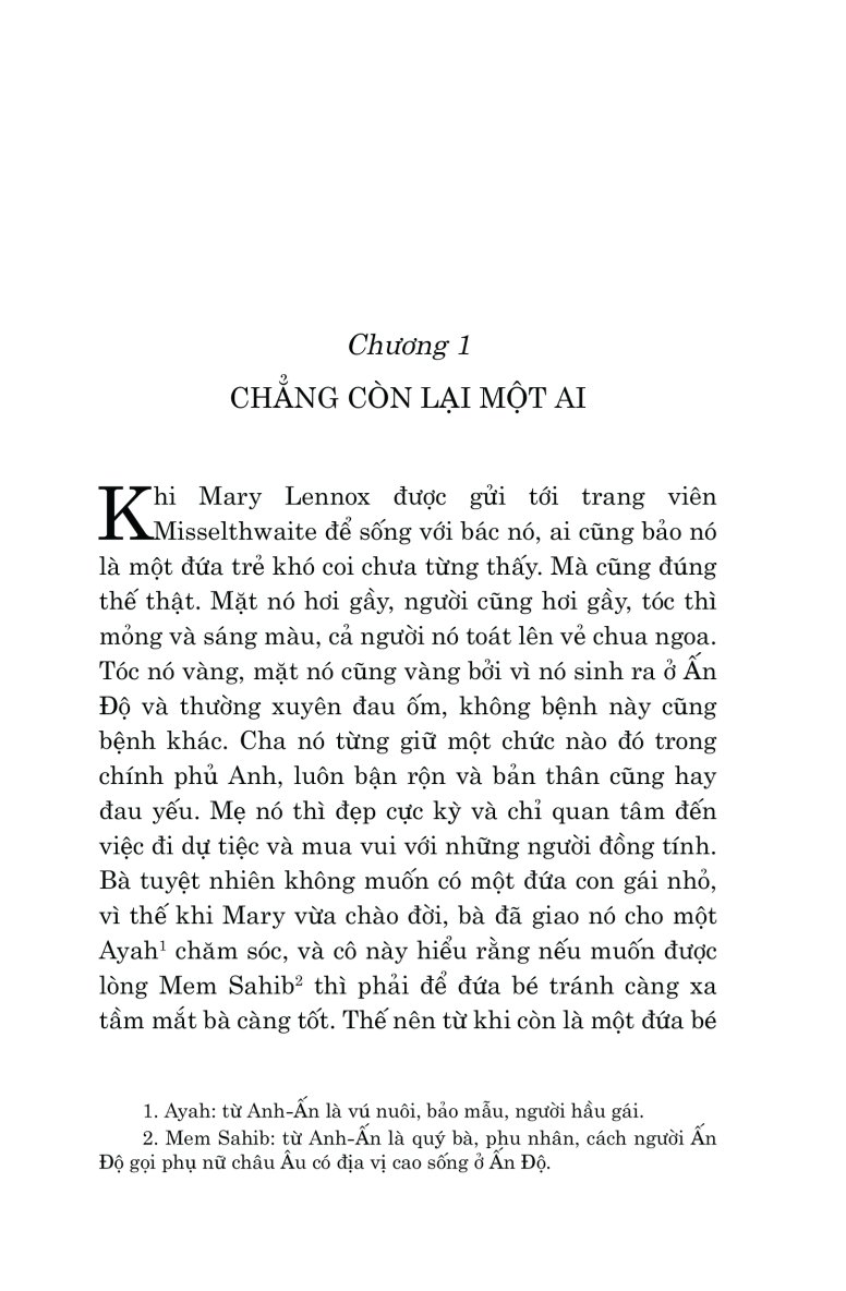 Văn Học Cổ Điển - Khu Vườn Bí Mật - Frances Hodgson Burnett