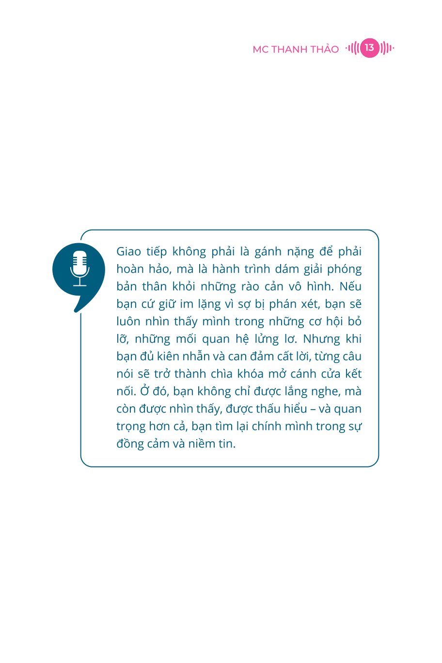 Giao Tiếp Chạm Chân Thành - MC Thanh Thảo