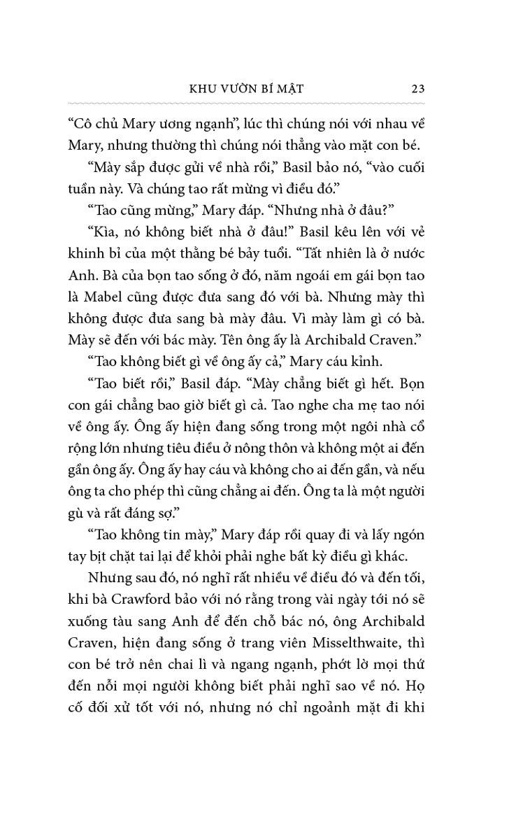 Khu Vườn Bí Mật (Bìa Vải) - Frances Hodgson Burnett