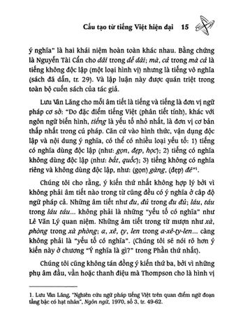  Cấu Tạo Từ Tiếng Việt Hiện Đại - PGS. Hồ Lê 