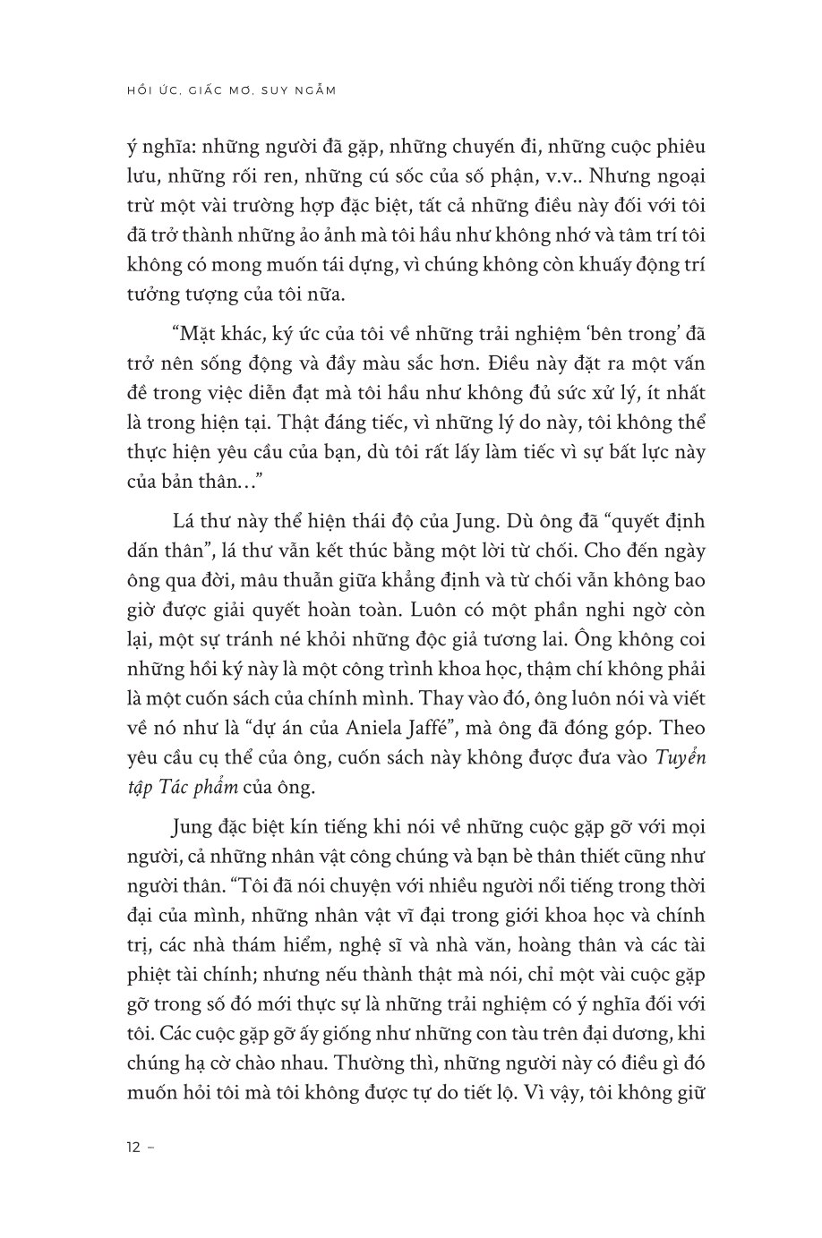 Hồi Ức, Giấc Mơ, Suy Ngẫm (Bìa Mềm) - Carl Jung - ( Dịch Giả Vũ Hoàng Linh )
