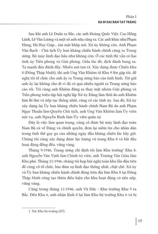  Hồi Ký Thượng Tướng Trần Văn Trà - Hành Trình Từ “ Ra Đi Hai Bàn Tay Trắng ” Đến “ Trở Về Một Dải Giang San ” Và Những Trang Bản Thảo Còn Dang Dở - TS. Quách Thu Nguyệt 