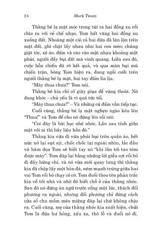  Văn Học Cổ Điển - Những Cuộc Phiêu Lưu Của Tom Sawyer - Mark Twain 