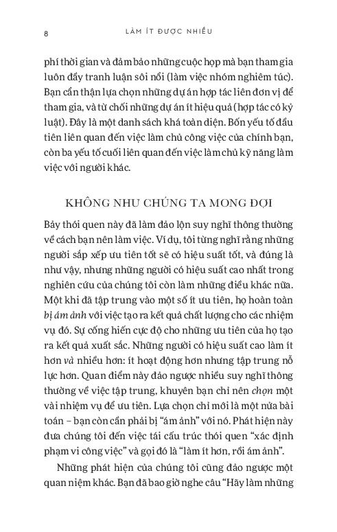 Làm Ít Được Nhiều - Bài Học Từ Những Người Làm Việc Hiệu Quả Nhất - Morten T. Hansen