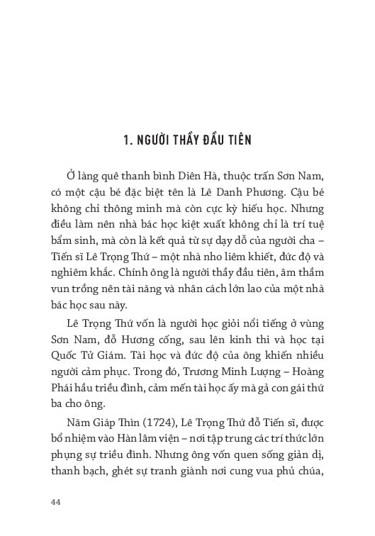 Thời Niên Thiếu Của Danh Nhân Nước Việt - Thời Niên Thiếu Của Lê Quý Đôn - Vũ Thị Thanh