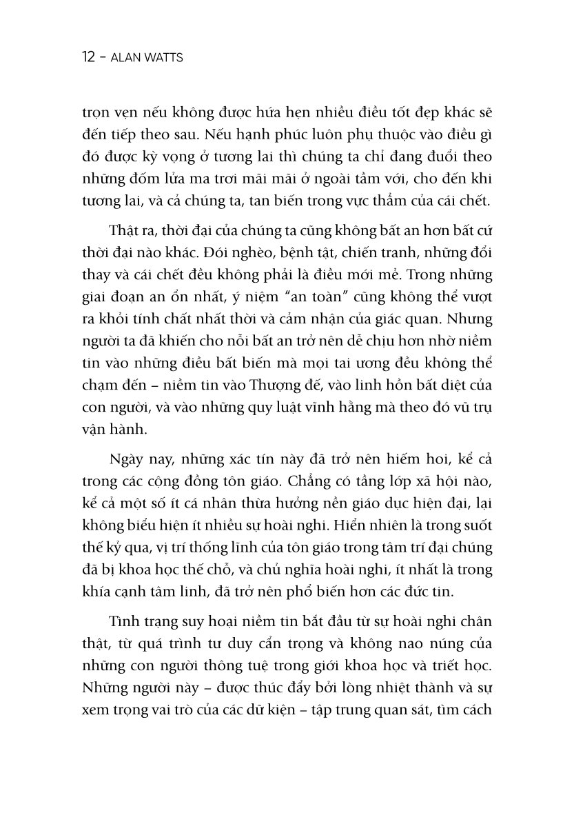Minh Triết Từ Nỗi Bất An - 
Alan Watts